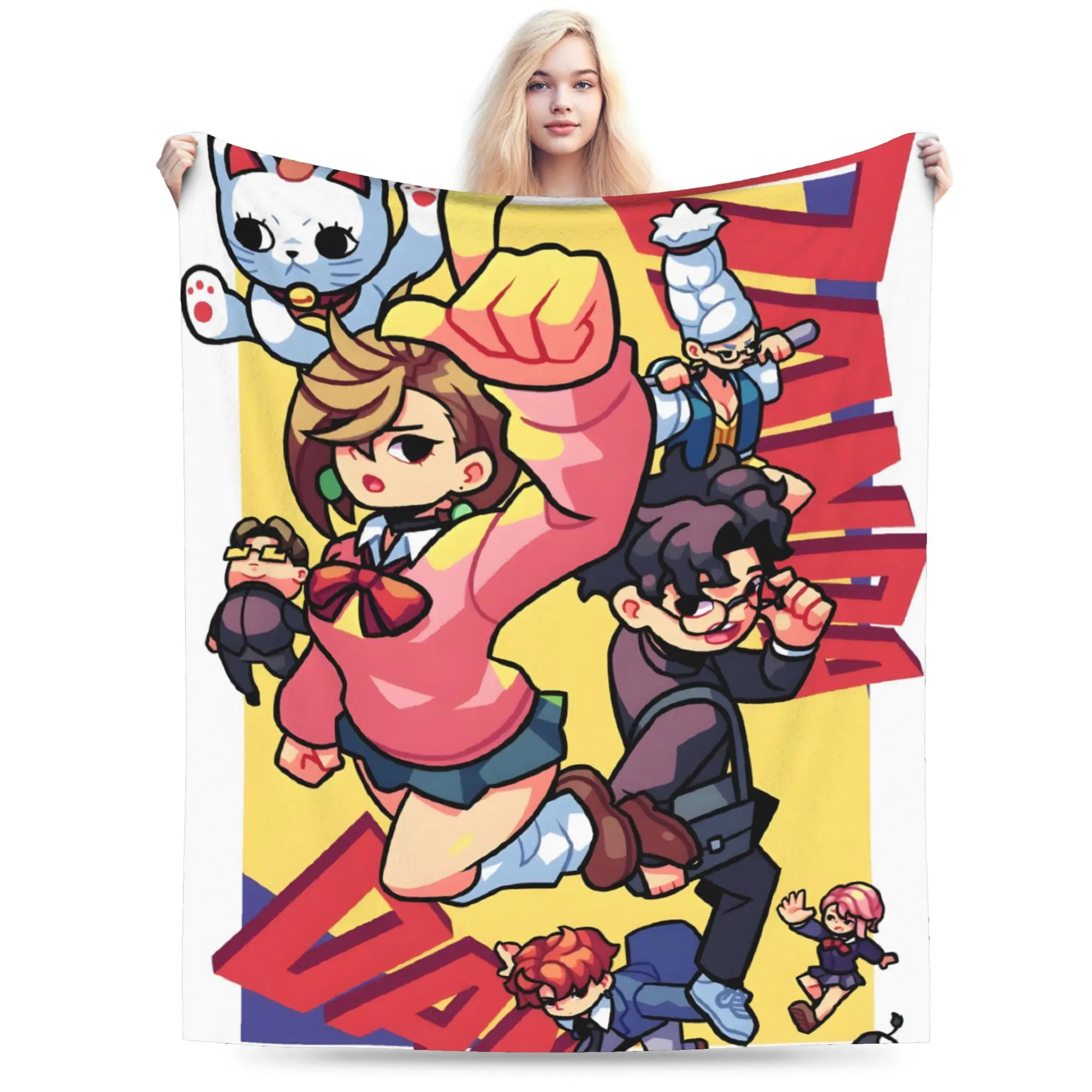 

Dandadan Anime Blankets Flannel Decoration Multi-function Warm Throw Blankets for Home Outdoor Plush Thin Quilt