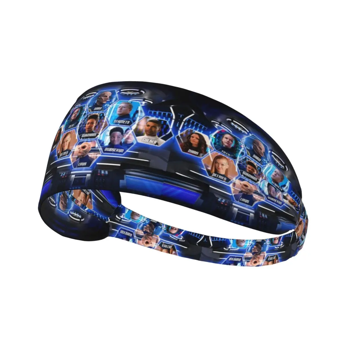 

Custom Stars Treks Science Fiction TV Series Training Sweatband Men Women Non Slip Absorbent Headband Cycling