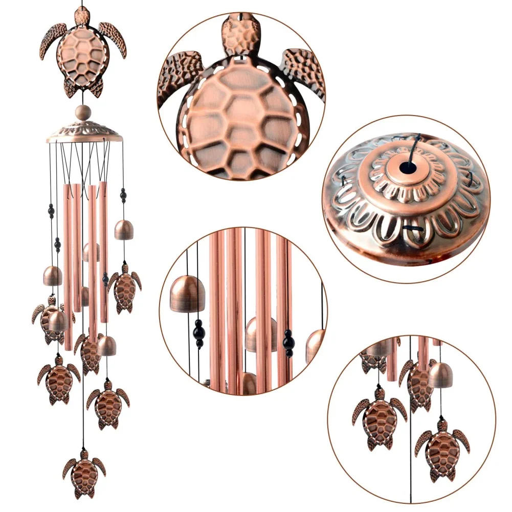 1pc Wind Chime Large Bells Wind Chimes Chapel Home Decor For Garden Outdoor Decoration Decor Gifts Yard Hanging Decor