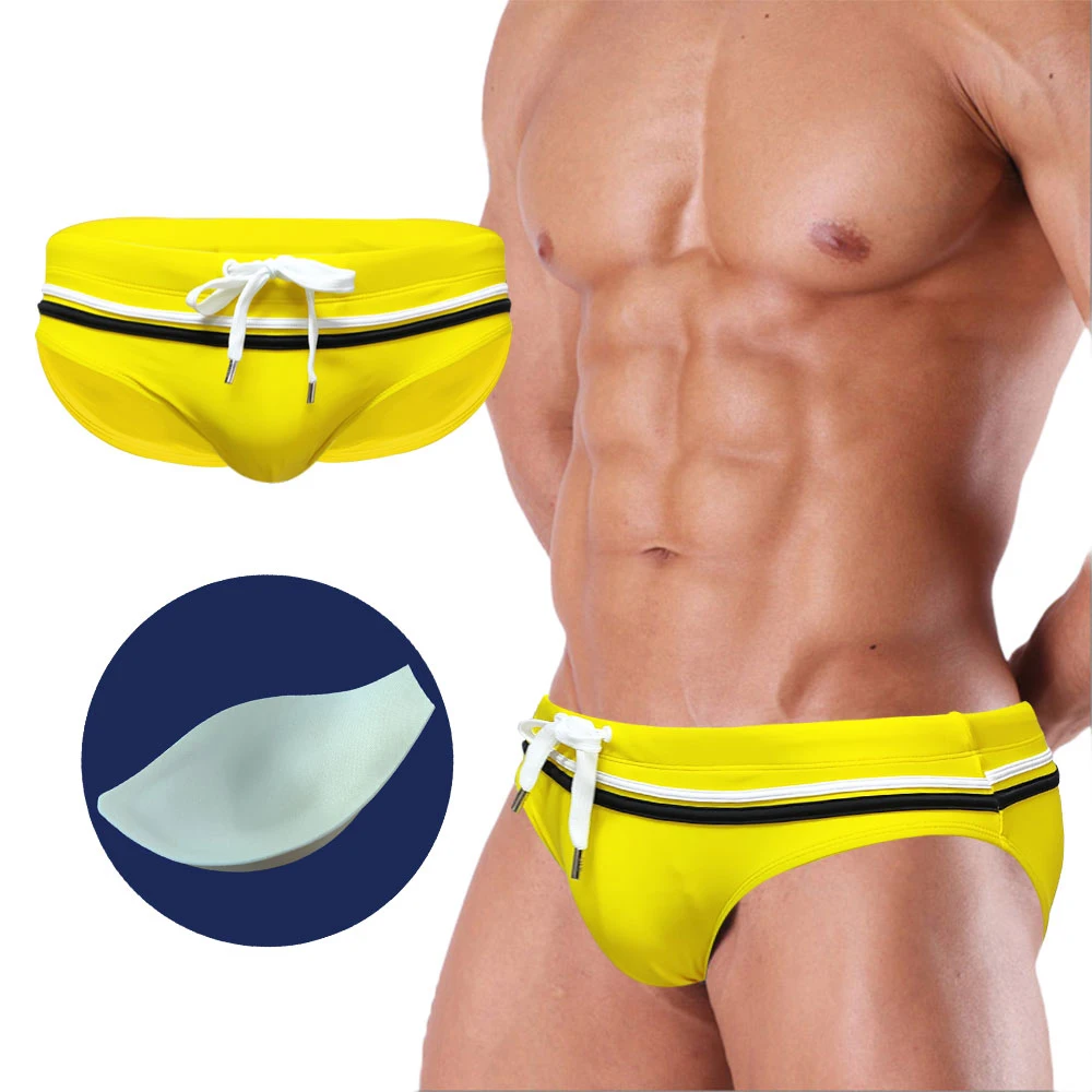 Men's Striped Swim Shorts, Summer Beachwear