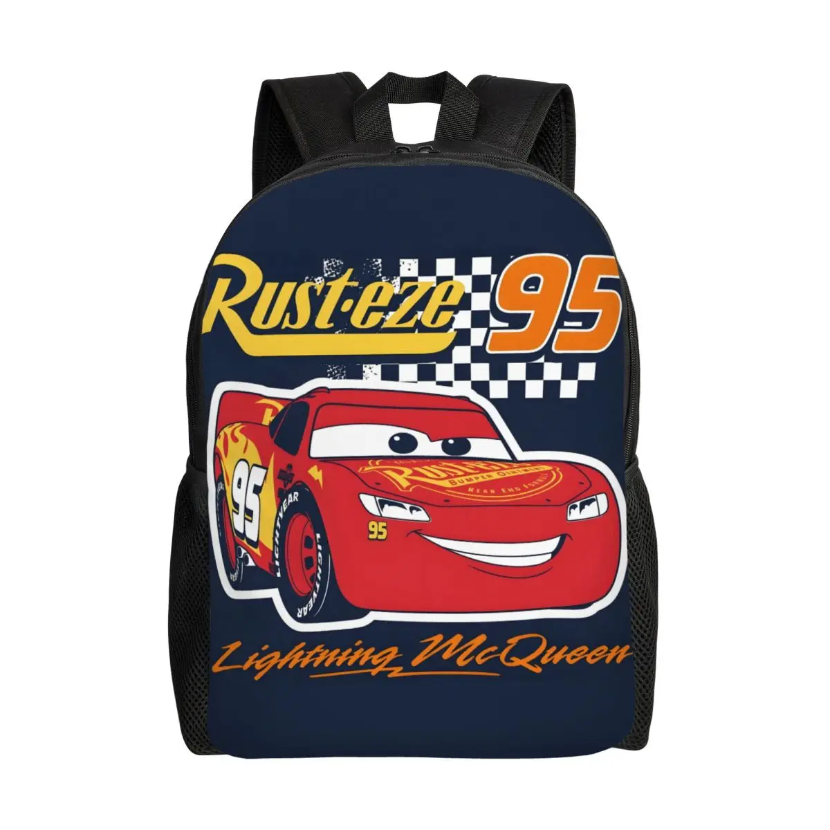 

Рюкзак Cars Lightning McQueen для мужчин и женщин, повседневная сумка для книг для колледжа, школы, дорожные сумки для варенья