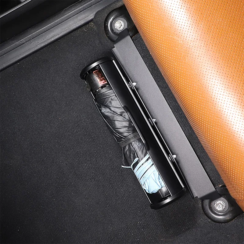 For Toyota Tundra 2007-2021 Carbon Steel Black Car Passenger Seat Umbrella Barrel Container Holder Box Car Accessories