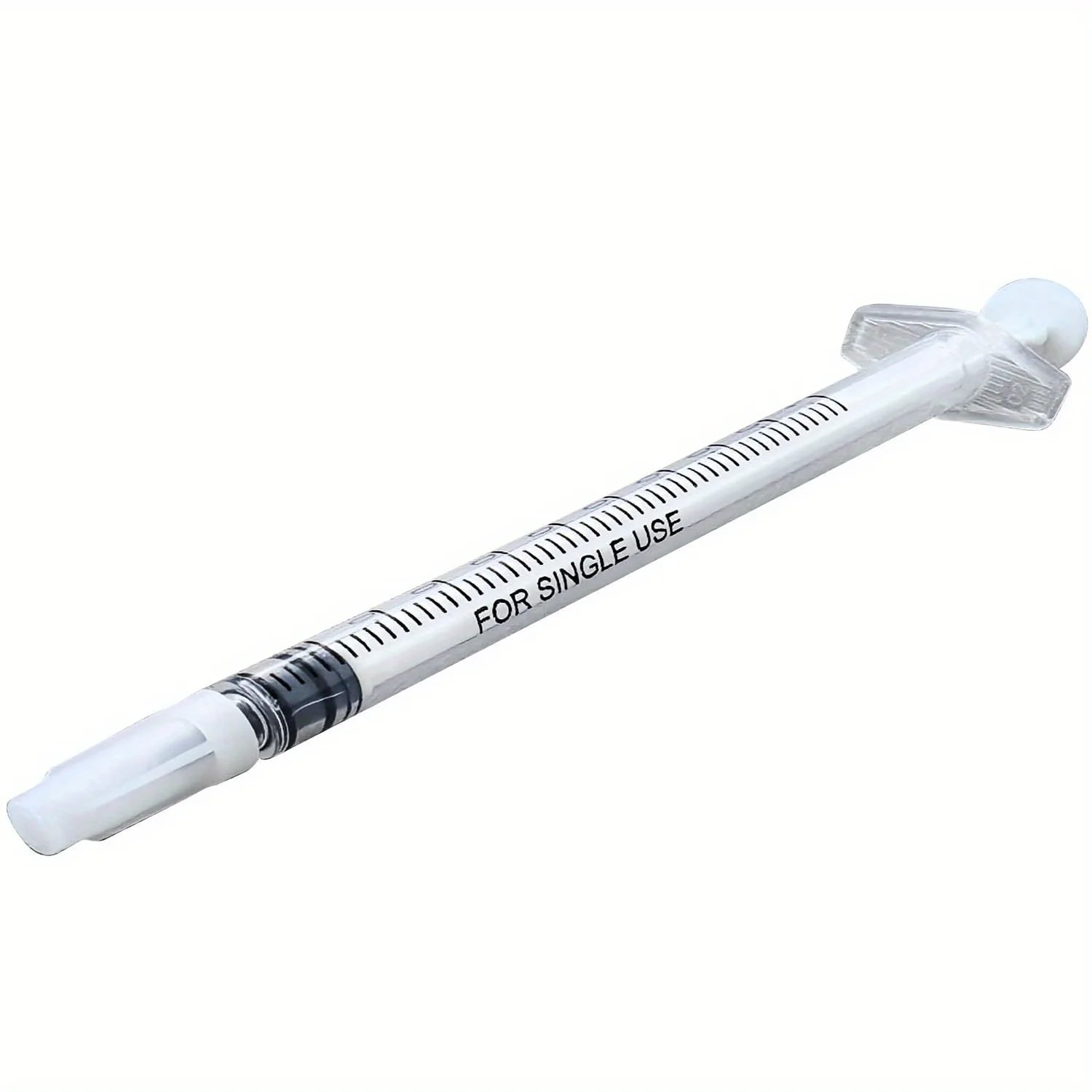 100/200 Stück 1ml 1cc Spritze, Kunststoffspritze mit Kappe, geeignet für die orale Einnahme von Haustieren, Nahrungsergänzungsmitteln, Öl oder als Klebstoffapplikator – Detail 1