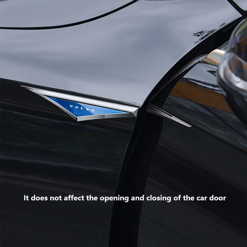 جسم السيارة واقية المعادن ملصق سيارة درابزين الجانب شفرة شارة لفولفو Xc60 Xc90 V60 S60 V90 XC40 S90 S40 2025 اكسسوارات السيارات