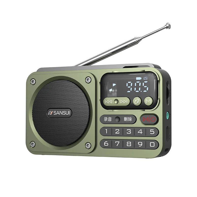 SanSui F22 FM Radio Portable HiFi Card Speakers Digital Multimedia