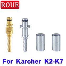 Karcher K2 K3 K4 K5 K6 K7 için yüksek basınçlı yıkayıcı hortum bağlantısı konektörü tamir adaptörü memesi hortum fişi ile uydurma kol