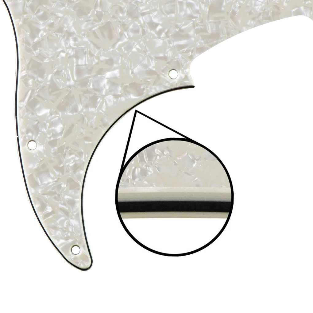 FLEOR 1 Stück PB Bass Schlagbrett Bass 4 Saiten PB Bass Schlagplatte 13 Löcher mit Schlagbrettschrauben – Detail 9