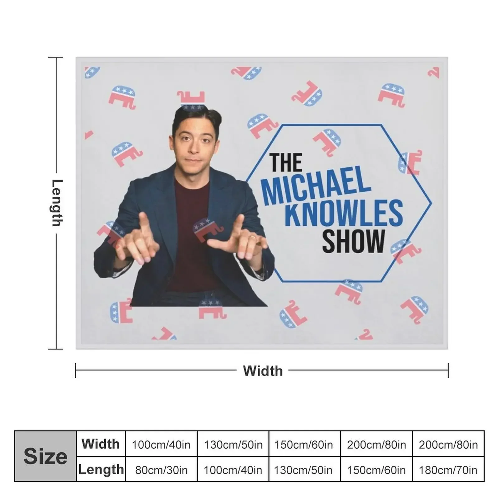 The Michael Knowles Show Full Logo Throw Blanket Decorative Sofas Retros Blankets