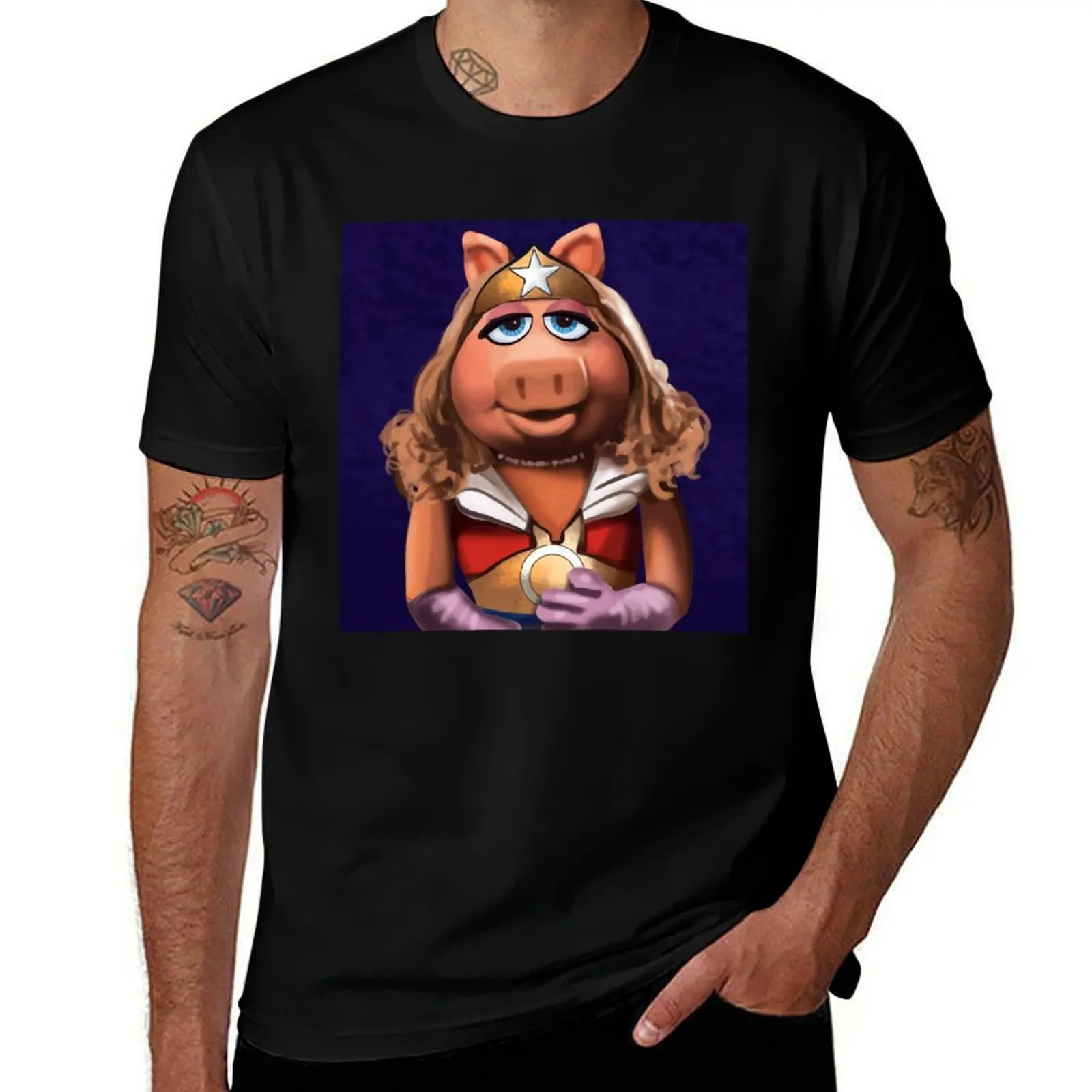 Miss Puppet Character Piggy Cool Gifts T-Shirt heavyweights shirts graphic tees mens t shirt graphic