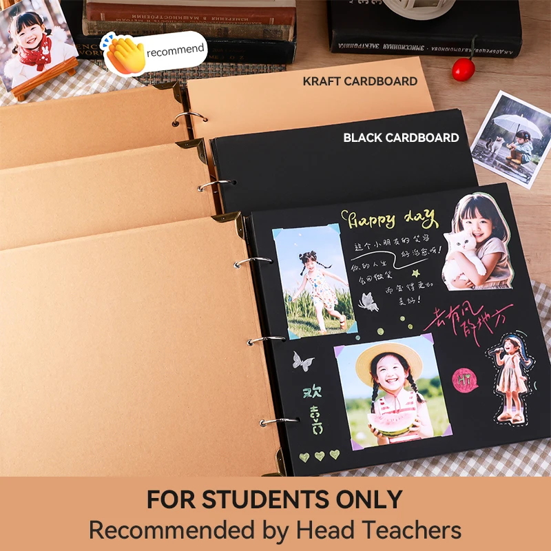 32/80 Pages Memory Books Folding DIY Craft Photo Albums Scrapbook Hardcover Handmade Scrap Book For Wedding Anniversary Gifts