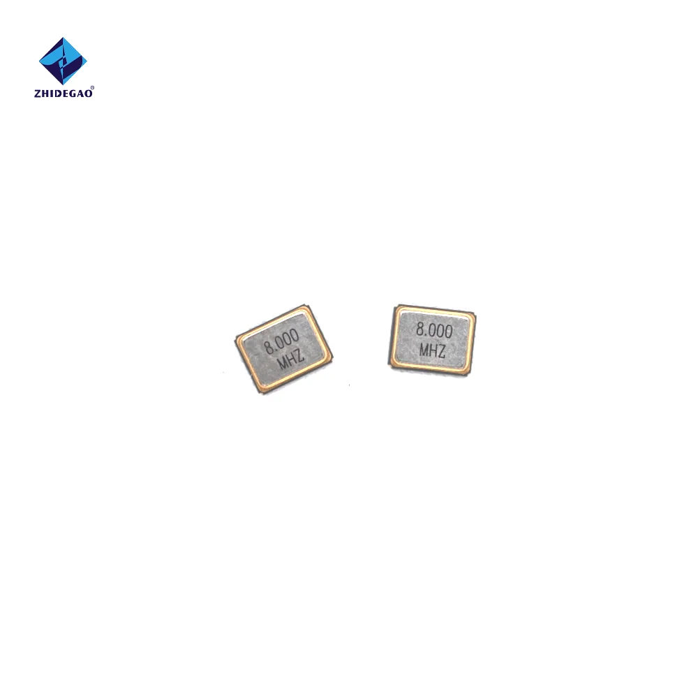 10PCS 3225 4PIN 3.2*2.5mm 8MHz 8M 8.000MHZ Passive SMD Quartz Resonato ZHIDEGAO