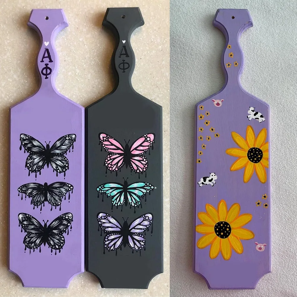 Nices Sorority Paddle, Unfinished Solid Pine Wooden Paddle, Greek Fraternity Paddle for Drawing,Crafts Home Decorating 20pcs