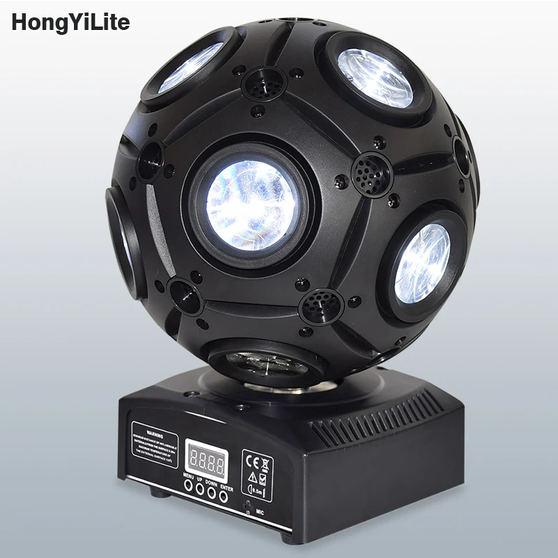 HongYiLite 9x12W LED Moving Head Football Light Lyre Dmx 360 ° Infinite Rotation Beam RGBW 4in1 Stage Ktv Christmas Disco DJ Bar