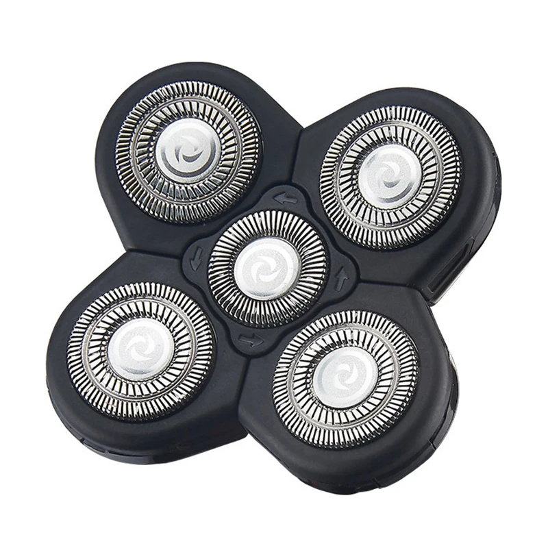 5 Blade Razor Replacement Shaving Heads for Alternate Floating Washable Electric 5D Shavers Trimmers Kit