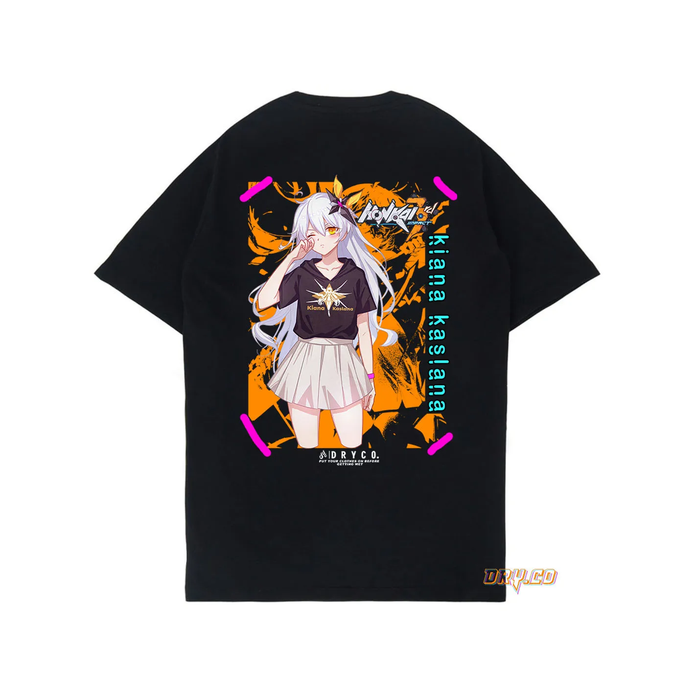 KIANA KASALNA Tees T-Shirt GAME (HONKAI IMPACT) /UNISEX PRIA WANITA/DRYCO