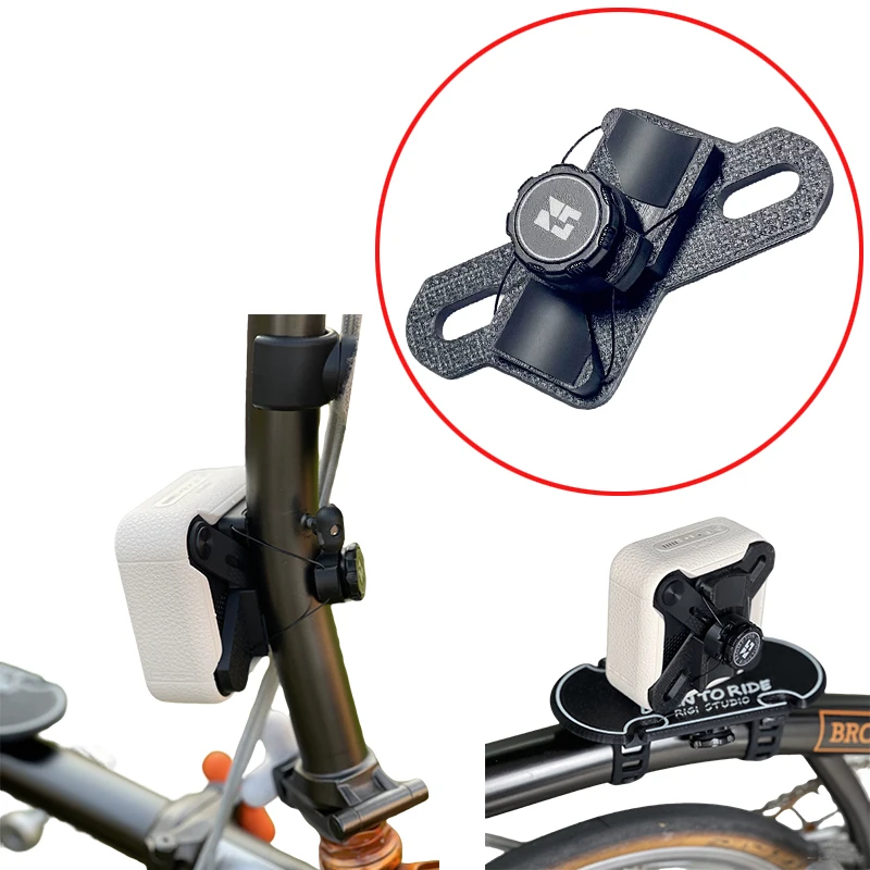 1PC For Marshall WILLEN II Bluetooth Speaker Bike Mount Quick-Release Knob Crossed Straps Fixing Holder Compatible with Brompton
