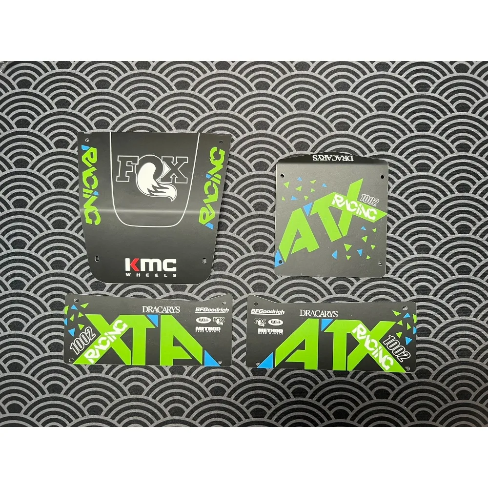 

Корпус из алюминиевого сплава с окрашенными наклейками для 1/10 RC гусеничного автомобиля AXIAL Capra Goat Toy, автомобильные аксессуары с дистанционным управлением