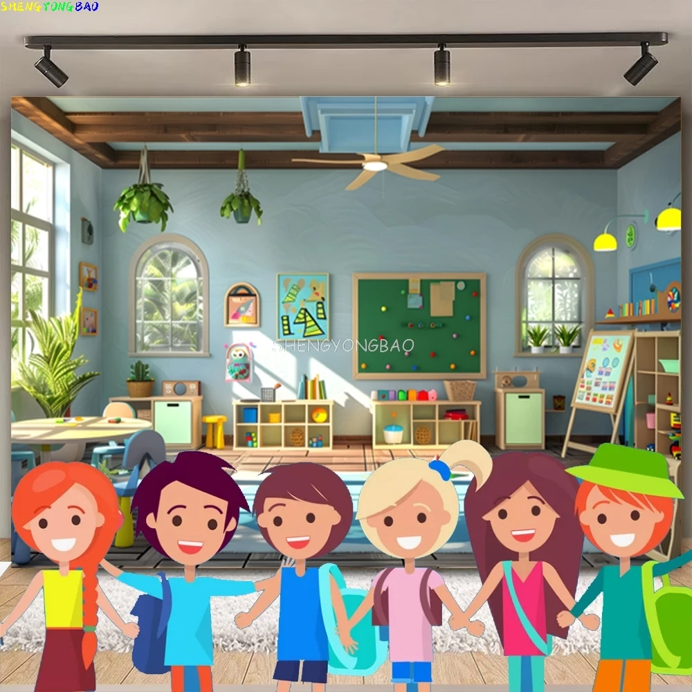 Be Kind Brave Kids Kindergarten Photography Backdrops School Classroom Party Decor Student Photo Studio Background SC-01