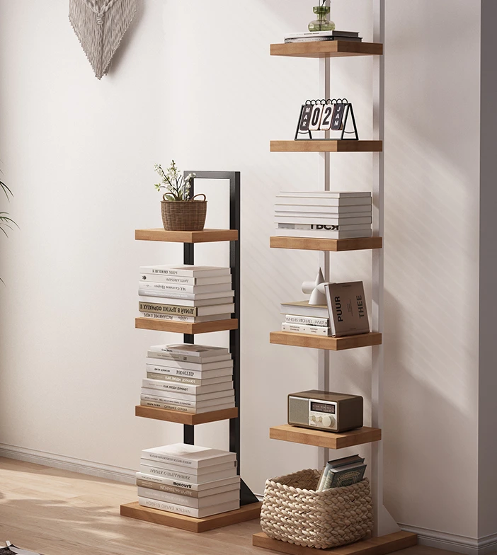 Multi story partition living room floor standing simple storage rack