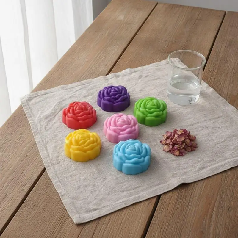 Flower 3D Rose Silicone DIY Handcraft Mold For Candle Soap Resin Plaster Casting Cake Baking Tool Handmade Craft Making Supplies