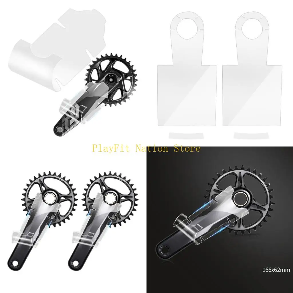 

242F 2 листа велосипедные шатуны пленочные наклейки на раму защитные шатуны наклейки шатунные наклейки