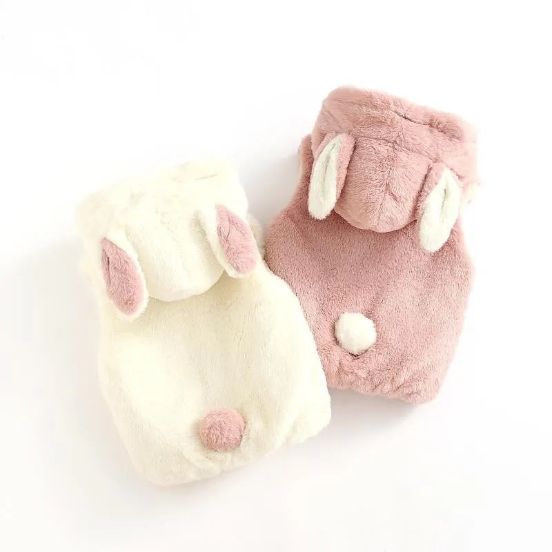 

Cute Rabbit Plush Baby Girls Vest Coat Spring Autumn Newborn Baby Jacket Sleeveless Hooded Children Outwear Toddler Girl Clothes