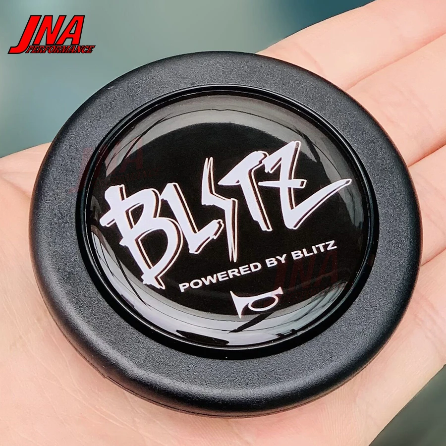 POWERED BY BLITZ Horn Buttons Universal Car Horn Racing Car Steering Wheel Horn Button Cover