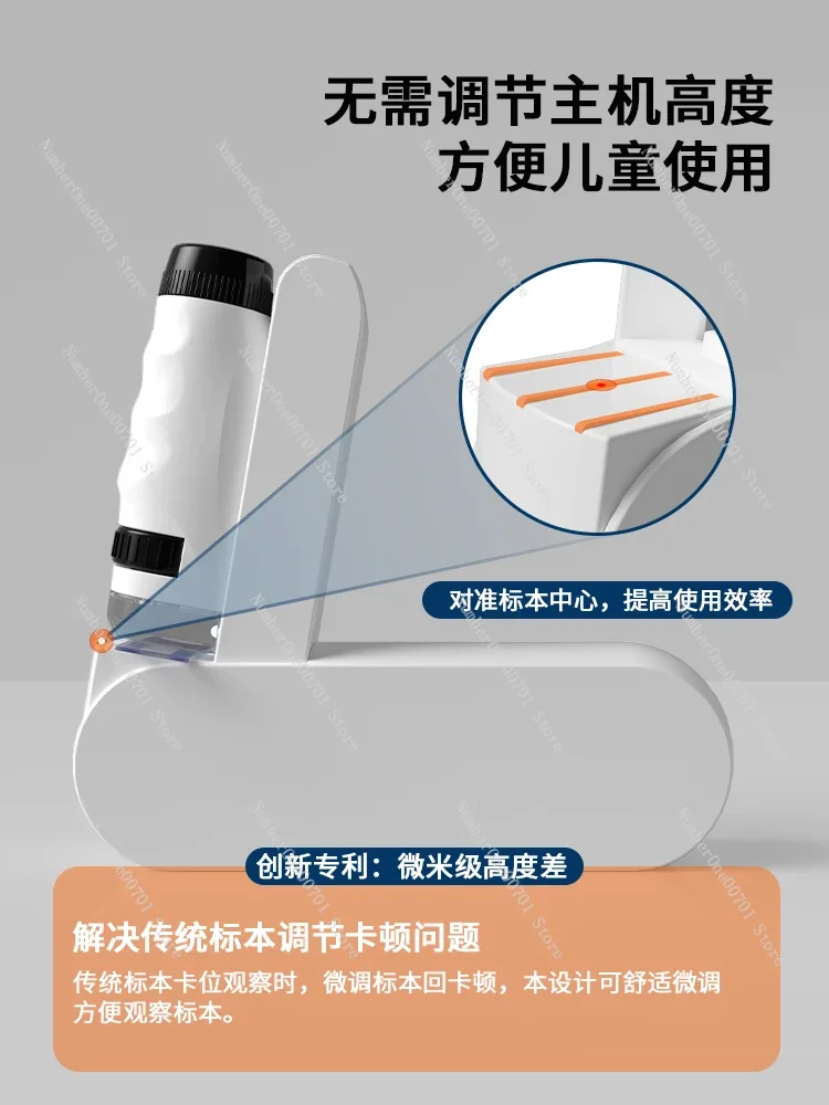 

Microscope Can See Bacteria Portable Special Black Technology Toys Kindergarten Primary School Children Science