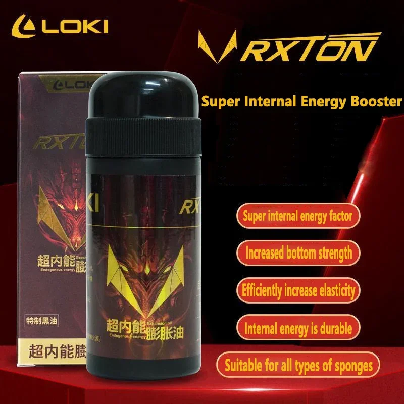 Original LOKI Rxton Special Black Table Tennis Booster Performance Ping Pong Solubility Bond Oil VOC Tune Glue Black Oil 100ml