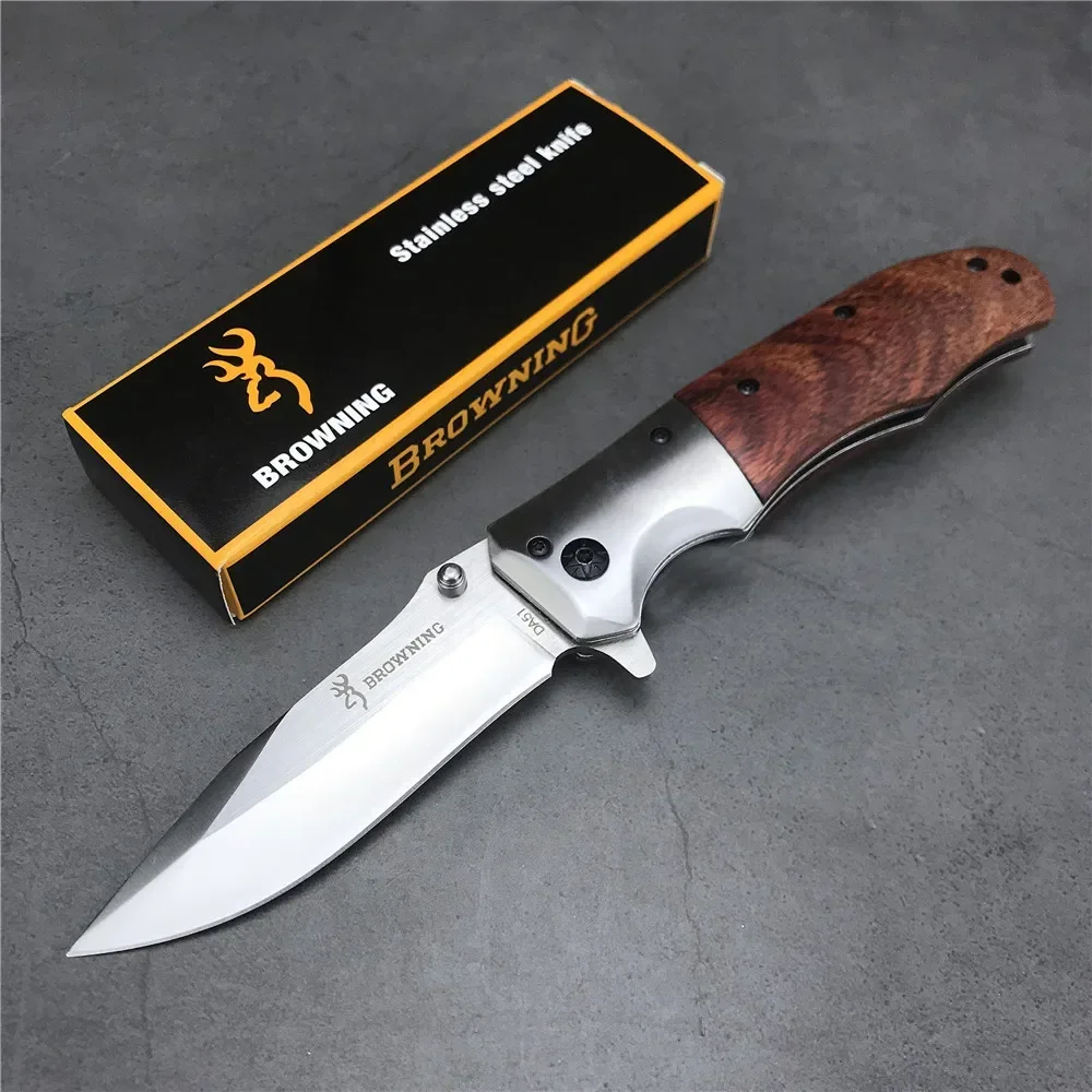 Outdoor Portable BN DA51 Folding Knife for Men High Hardness Survival Military Tactical Pocket Knives for Camping and Fishing