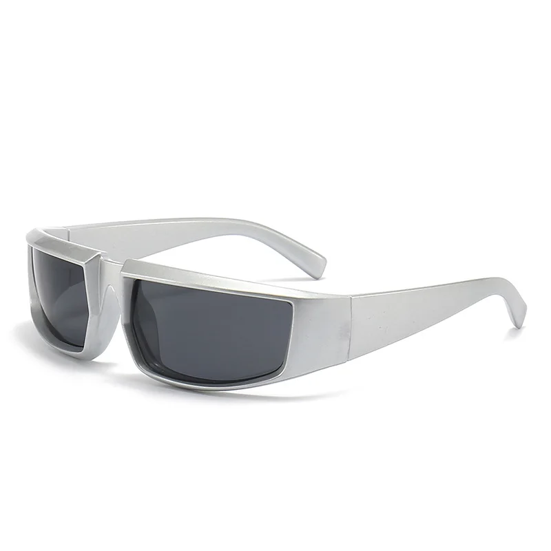 Y2K Futuristische Tech-Sonnenbrille für Männer Cyberpunk Retro Schutzbrille Damen Edgy Streetwear Trendige Punk-Style Brillen Unisex – Detail 5