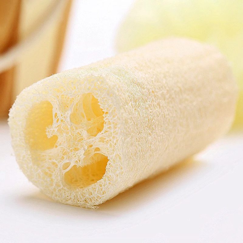 4pcs Natural Loofah Luffa Sponge Organic Loofah Cleaning Brush Kitchen Dish Washing Pads Bath Body Shower Multifunction Scrubber