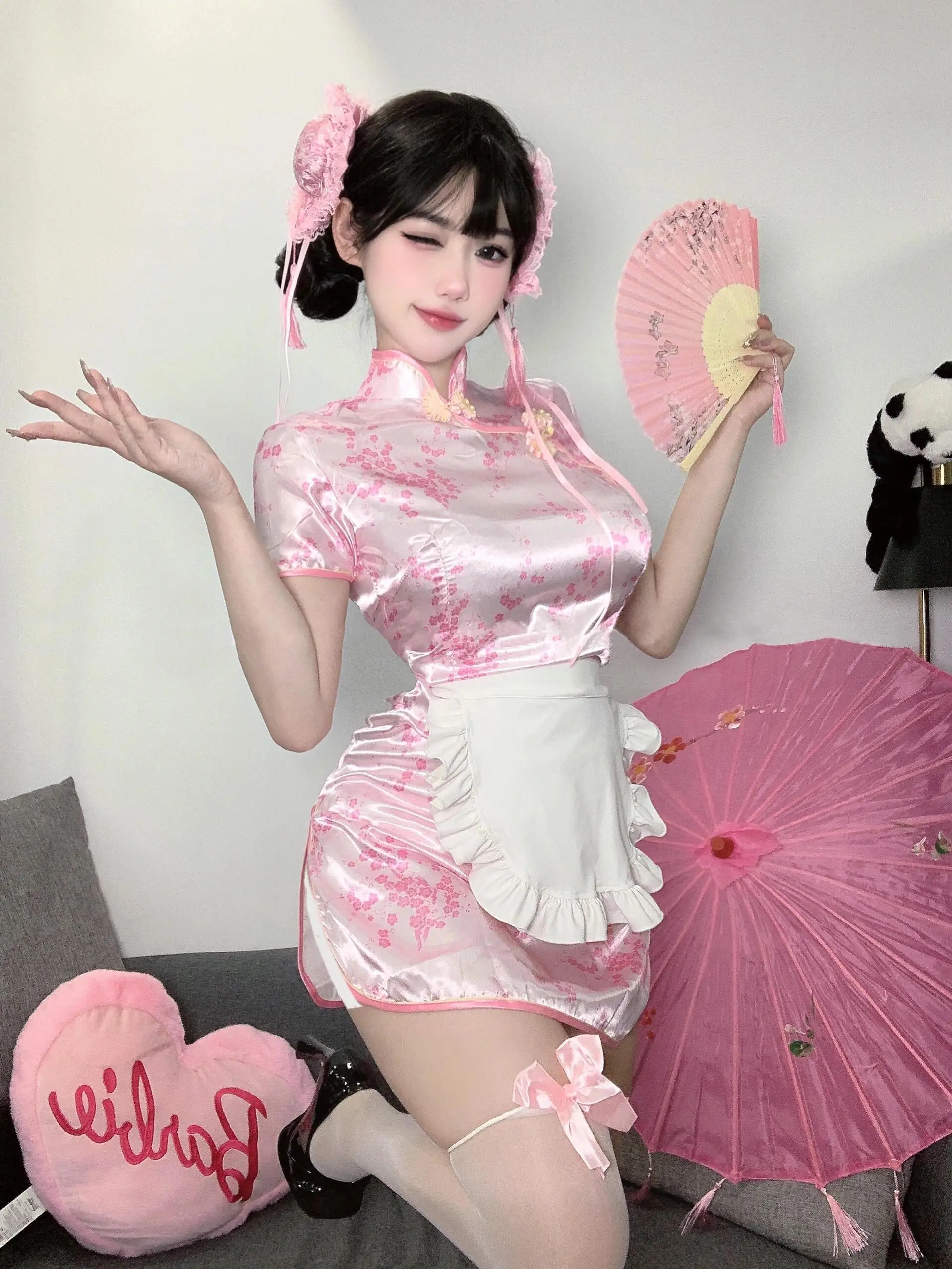 

Новый китайский Sle Dr loween Cisas Косплей orm Мягкая юбка горничной для девочек, повседневная одежда