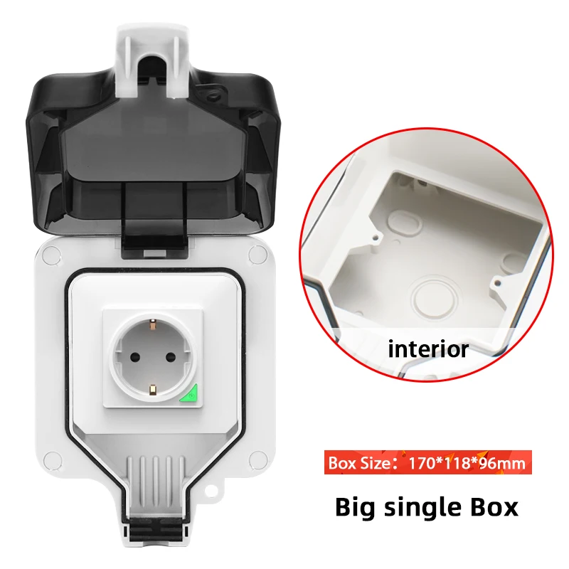 Avoir Tuya Zigbee Stopcontacten IP66 Waterdichte Outdoor EU Stopcontact Tijdschakelaar Dual Usb Opladen Smart Huishoudapparaat