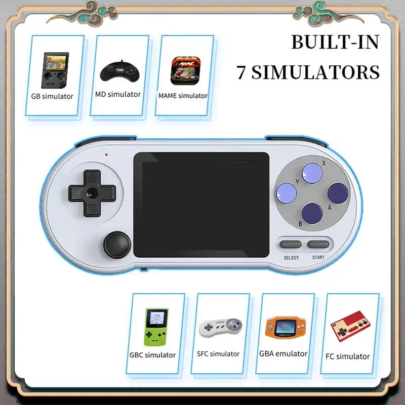 

Портативная игровая консоль SF2000, плеер + ручка, мини-игровой коврик, пластиковая поддержка AV-выхода