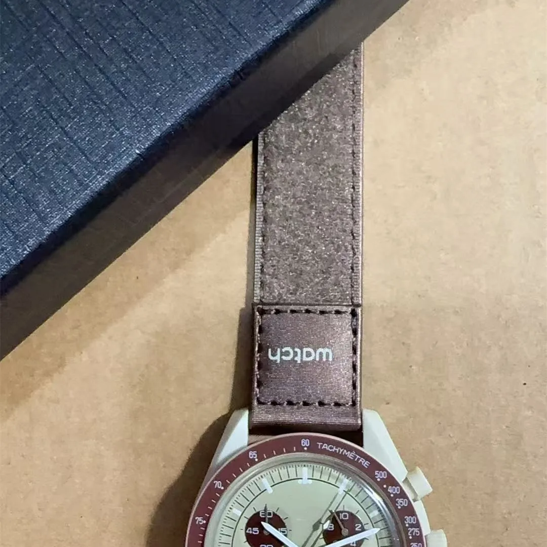 2025 New Lunar Mission Quartz Chronometer with 6 multifunctional pointers - Light Ball Waterproof Strap and Strap Free Delivery