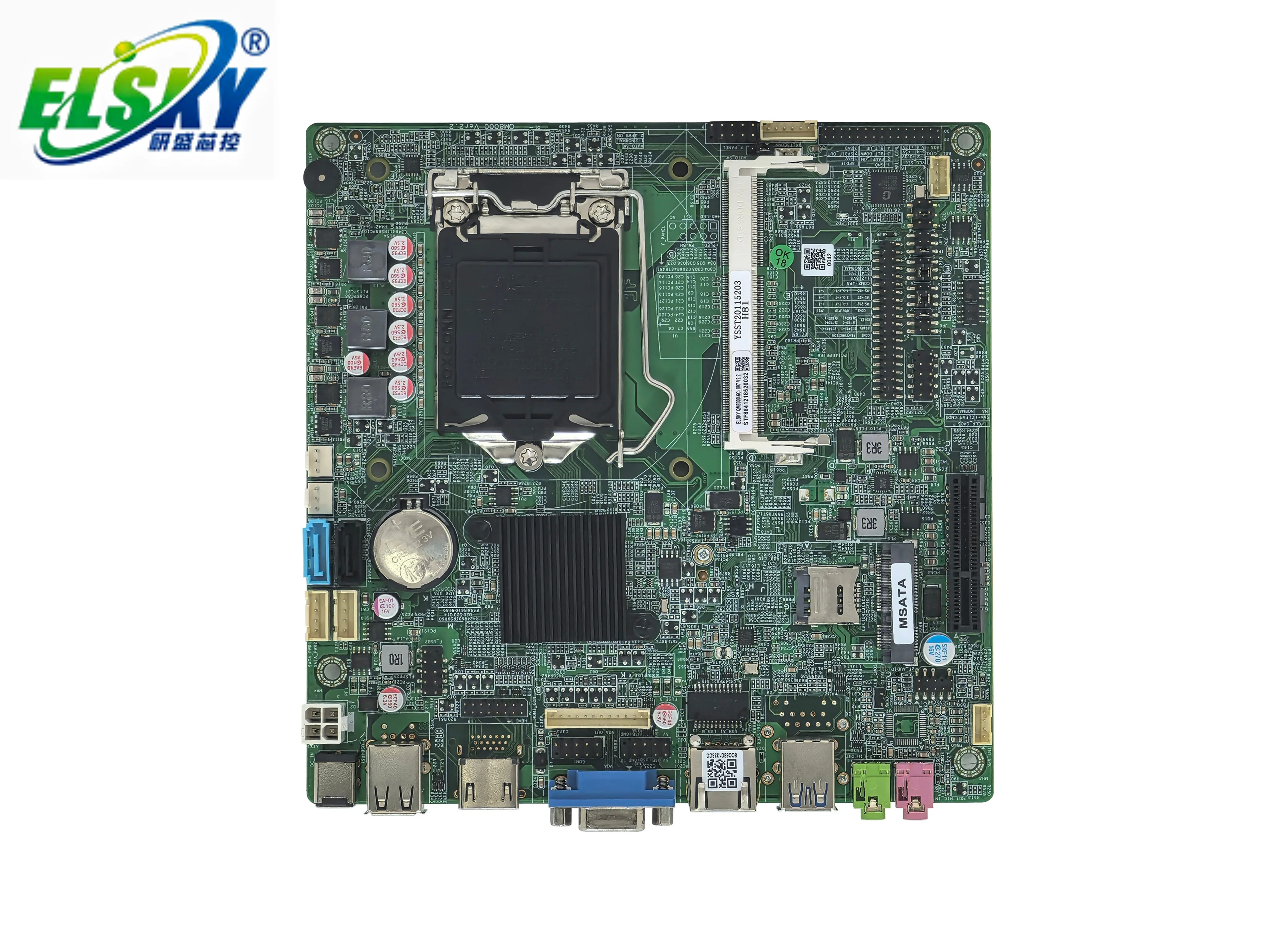 NEW ELSKY QM8000  4th Gen Haswell LGA1150 CPU Single/Dual LAN Optional 4K Display Multi-Port Mainboard