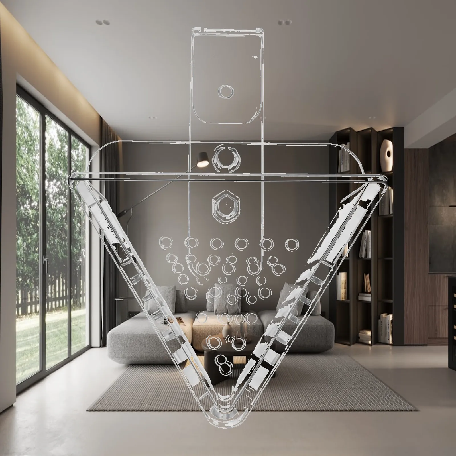 2 Pieces Aquarium Accessory Transparent Triangular Aquarium Feeder Perforated for Aquariums