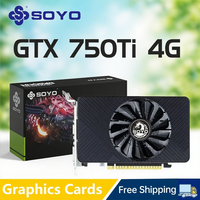 SOYO GTX 750Ti 4GB Graphics Card GDDR5 128Bit PCI-E 3.0 Geforce GPU Gtx 750 Gaming Video Card Placa De Video Computer components