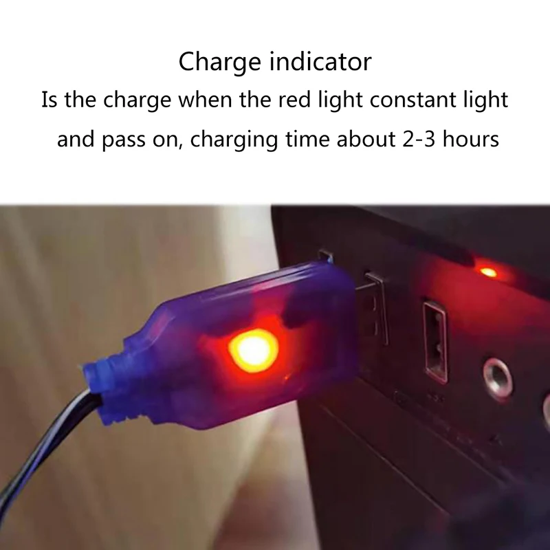 。High Quality 3.6-9.6V 250mA NiMh/NiCd Battery USB Charger Cable SM 2P Forward Plug Remote Control Car USB Charger Electric Toy