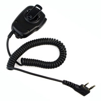 1X 2 Pin PTT Speaker MIC For BAOFENG Kenwood Walkie Talkie BAOFENG UV-5R BF-888S Two Way Radio & 2X SMA Male To UHF Female SO239