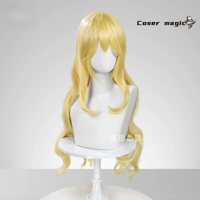 

Anime Miyazono Kaori Cosplay Wig Long Golden Curly Hair Heat Resistant Synthetic Wigs