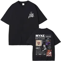 Rapper Myke Towers LA PANTERA NEGRA Graphic T-shirts Men Women Clothing Hip Hop Fashion Oversized Short Sleeve Tshirt Streetwear