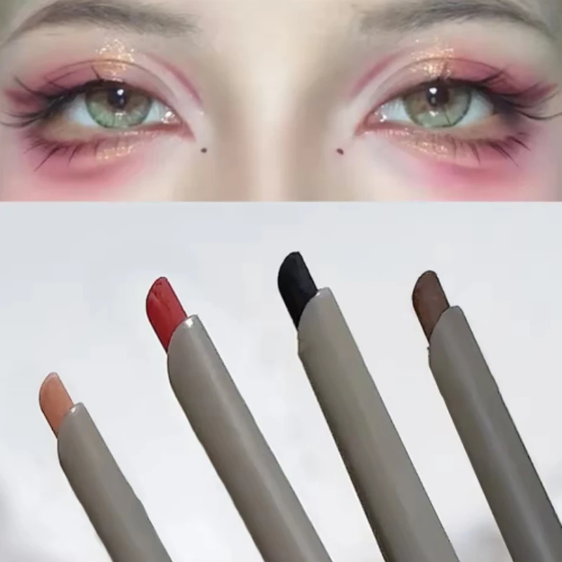 Sexy Eye Liner Pencil Natural Matte Wine Red Lying Silkworm Eyeliner Easy To Color Waterproof Eye Make Up Cosmetics 1pc Rose Red