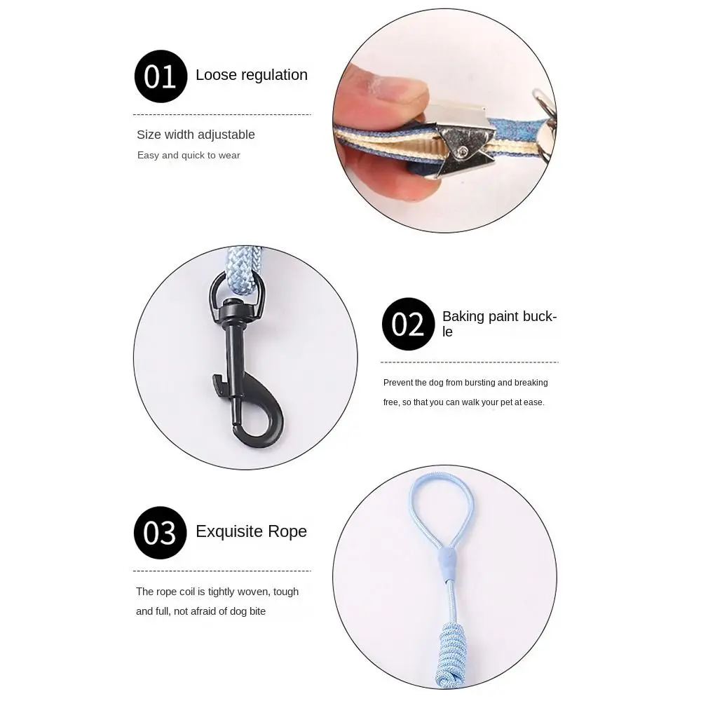 Cartoon Pet Vest Leash Breathable Adjustable Cat Chest Harness Cat Dog Harness Go Out To Prevent Break