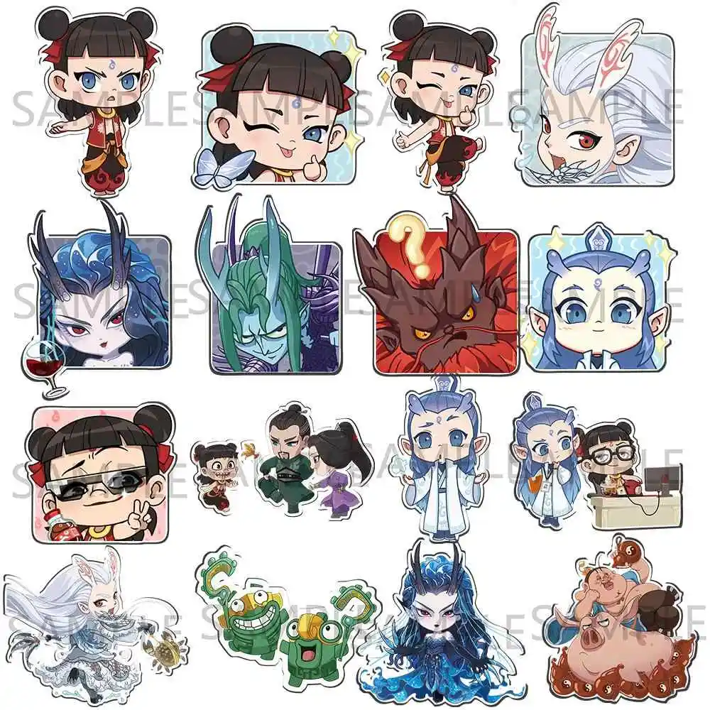 

2025 Ne Zha 2 Nezha Aobing Taiyi Zhenren Aorun Acrylic Figure Keychain Pendant Anime Cosplay Charm Cartoon Backpack Keyring Gift