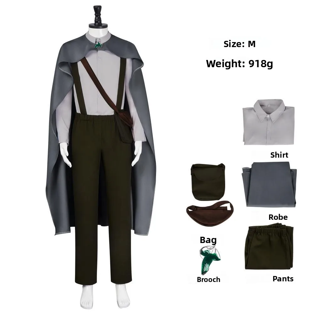 

Halloween Samwise Gamgee Cosplay Costume Movie Full Set Women's Ethnic Wear Stage Performance Traditional C...