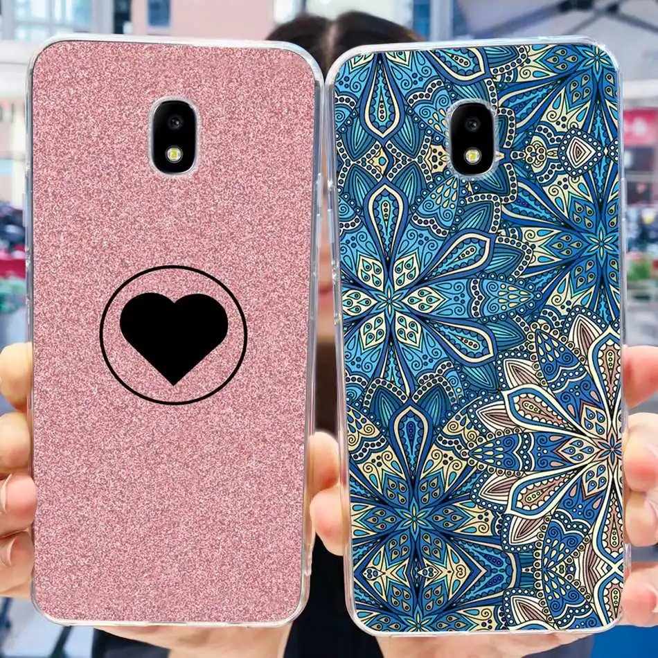 For Samsung Galaxy J3 J5 J7 2017 Case Elegant Printed Soft Silicone TPU Cover For Samsung J7Pro J5Pro J3Pro 2017 Phone Bumper