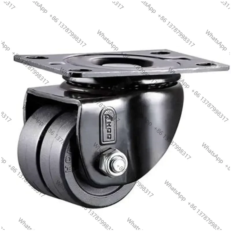 Low Center Of Gravity Casters With Double Row Wheels,1.6inch,FOR Heavy Maching,High Load Bearing ,Wear-Resistant Mute
