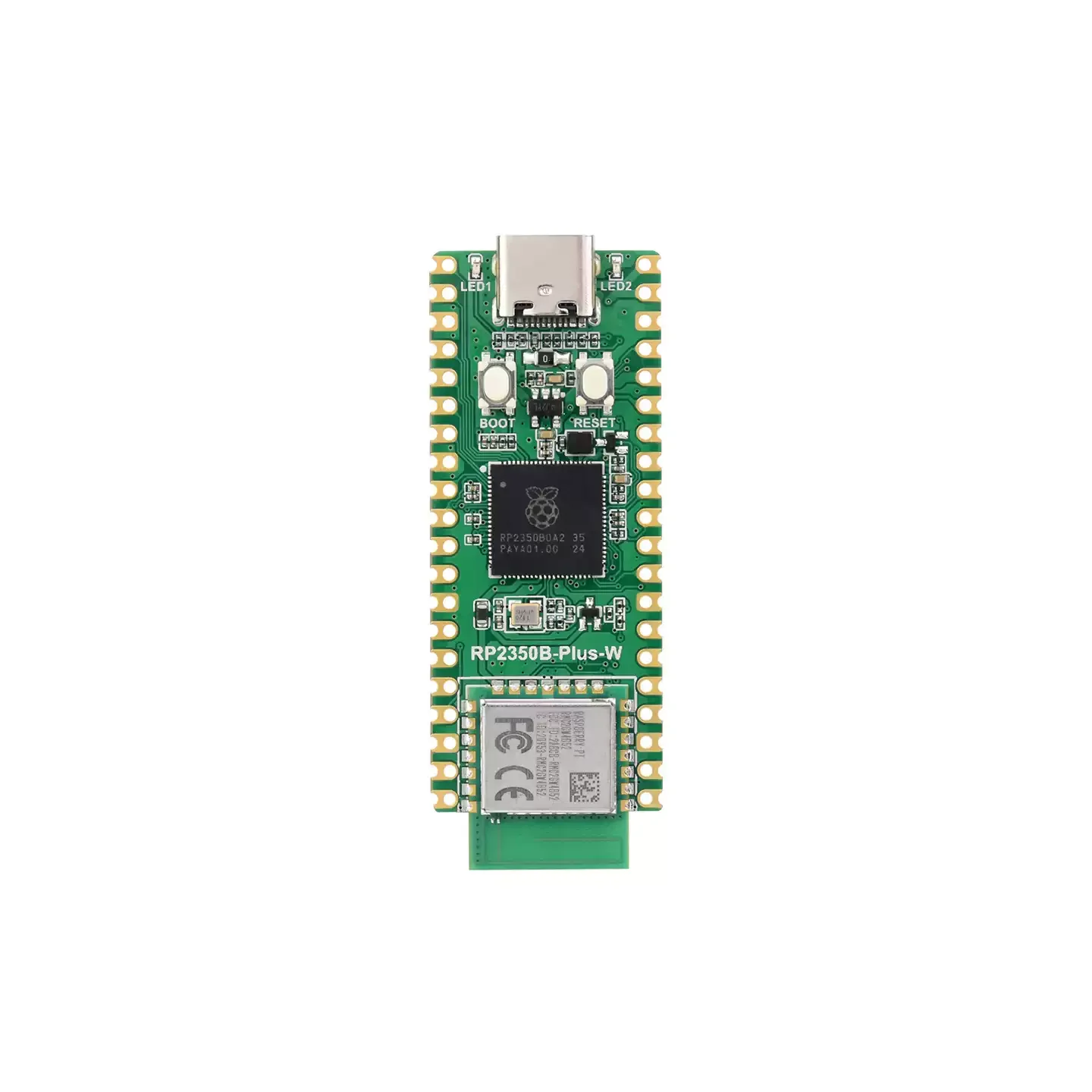 RP2350B-Plus-W Development Board, Raspberry Pi RP2350B Dual-core Dual-architecture Microcontroller Supports Wi-Fi
